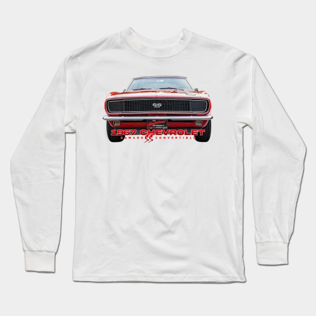 1967 Chevrolet Camaro SS Convertible Long Sleeve T-Shirt by Gestalt Imagery